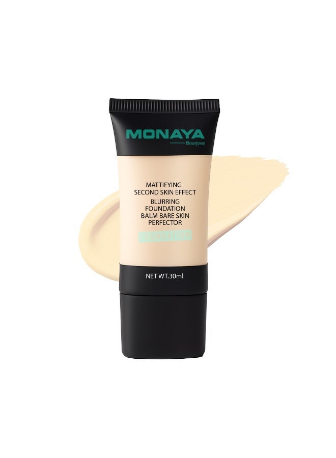 مونايا كريم أساس سائل بلمسة مطفية ولمسة طبيعية 30 مل – F003-F302 - Image 1